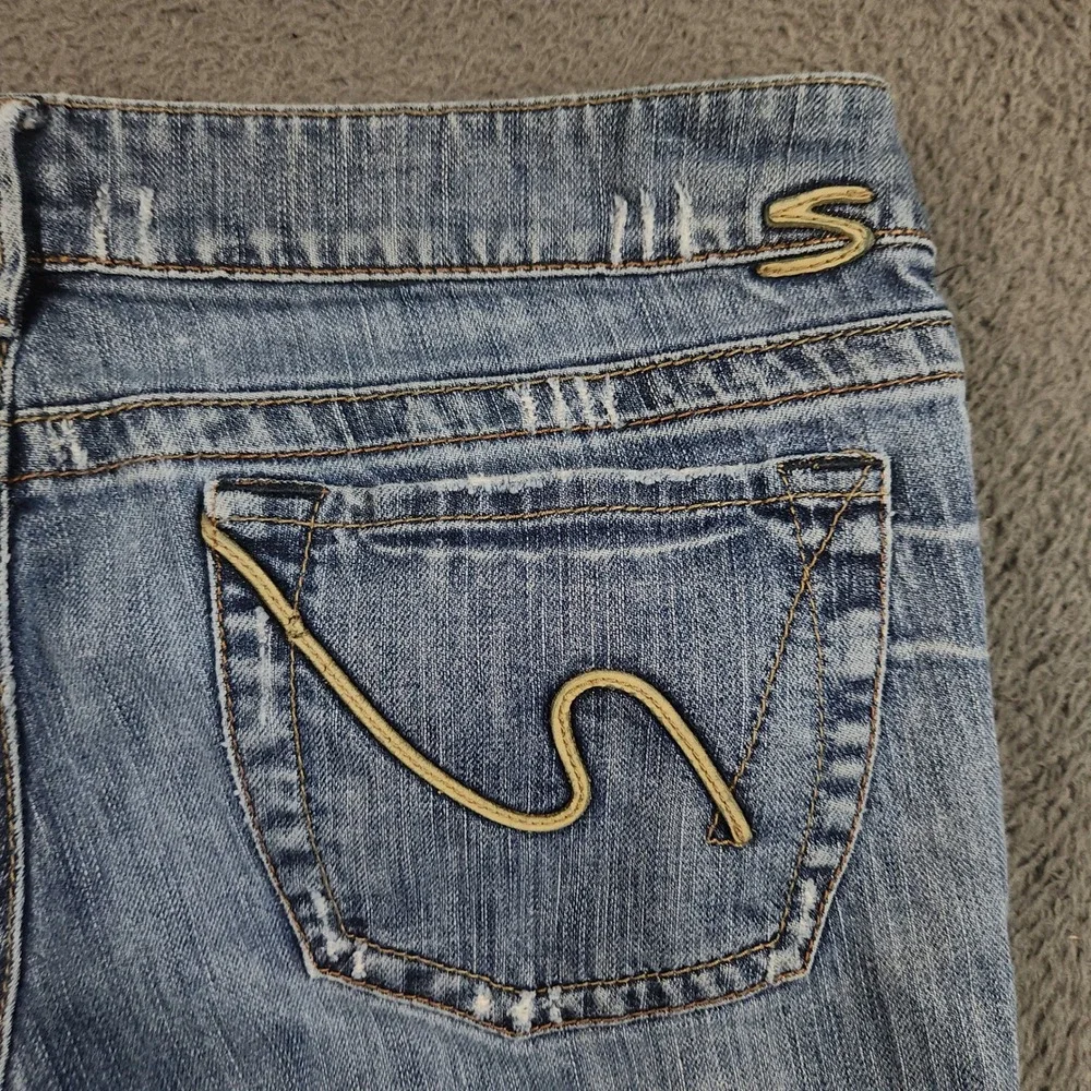 Vintage Silver Jean Co Jeans Womens 12/14 W32 Low Rise Hip Hug Bootcut Flare Y2K